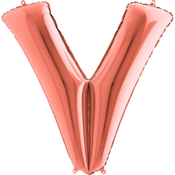 Balon Grabo Litera V Rose Gold 102cm