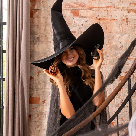 Lampion LED w kształcie pnia drzewa Halloween