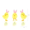 Dekoracje wielkanocne żółte kurczaki-króliki 1 szt.