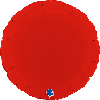 Balon Grabo 18'' Okrągły Matte Red (matowy czerwony)
