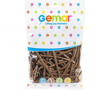 Balony D4 - Rurki włoskie kawowe 76/ 100 szt.