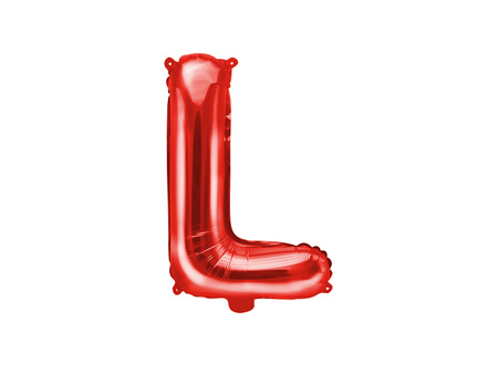 Balon foliowy Litera ''K'', 35cm, czerwony