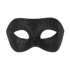 Maska karnawałowa z brokatowym wzorem czarna