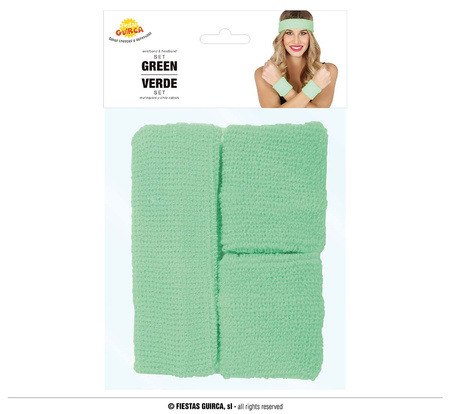 Zestaw 80-s Party ( opaska, 2 opaski na nadgarstki)