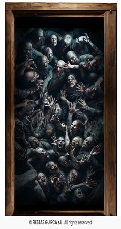 Naklejki na podłogę Zombie