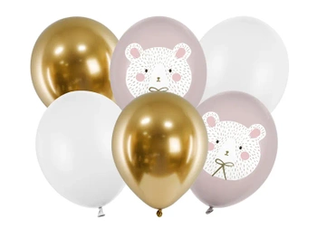 Balony 30 cm, Miś polarny, mix
