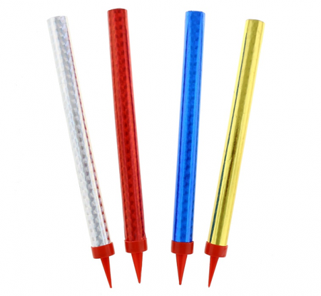 Fontanny party holograficzne - 18 cm / 4 szt.