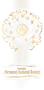 Kartka "Pamiątka Pierwszej Komunii Świętej"