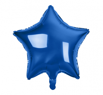 Balon foliowy "Gwiazda", granatowa, 19"