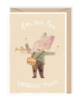 Ram Pam Pam Kartka urodzinowa