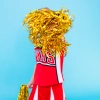 Pompony cheerleaderki złote 2szt.