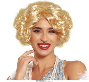 Peruka kręcone blond włosy, damska