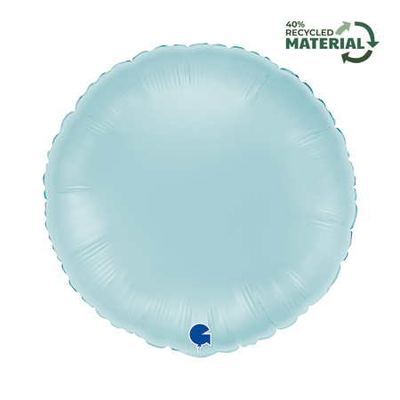 Balon foliowy Grabo, Okrągły Pastel Blue 18"
