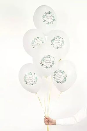Balony 30 cm, Pierwsza Komunia Święta, Pastel White
