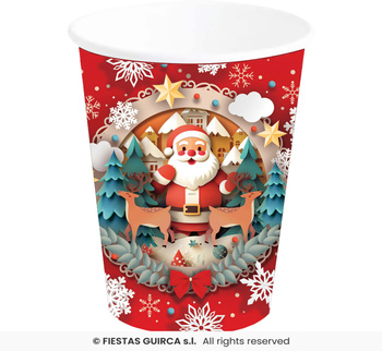 Kubeczki Santa Claus 6 szt, 240 ml