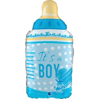 Balon foliowy Butelka It's A Boy 25" - 64 cm