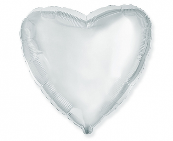 Balon foliowy 18" FX - "Serce" (srebrne)