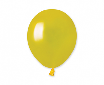 Balony AM50 metal 5" - żółte 30/ 100 szt.