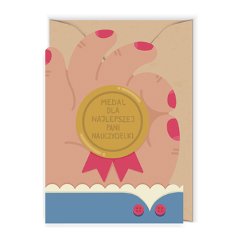 Kartka dla nauczycielki Okejka