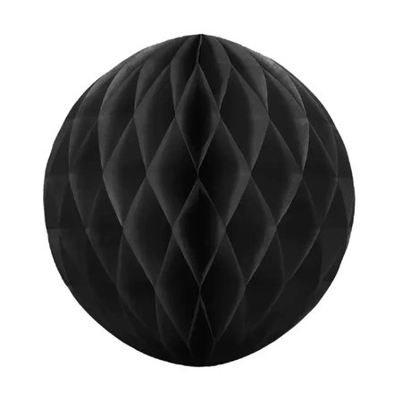 Kula bibułowa Honeycomb czarna 10cm
