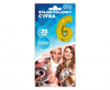 Balon foliowy "Cyfra 6", złota, 35 cm