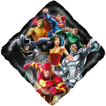 Balony foliowe Liga Sprawiedliwości Zestaw 3 szt 18" - 46 cm