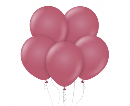 Balony Beauty&Charm, pastelowe burgundowe 12"/ 10 szt.