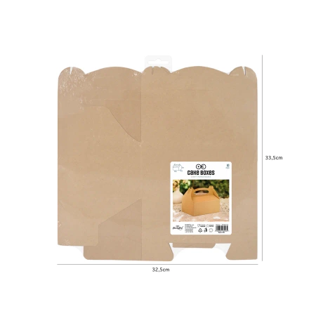 Pudełko na ciasto natural 10 szt. DIY
