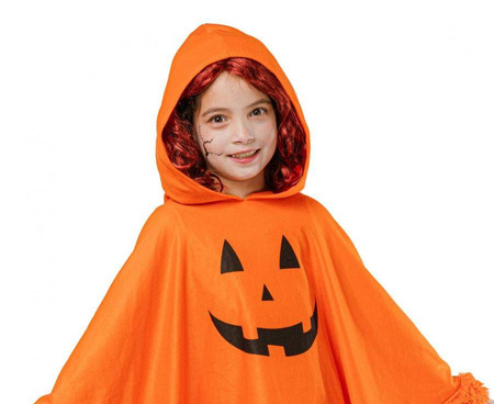 Ponczo dla dzieci z kapturem Dynia, rozm. uniw.