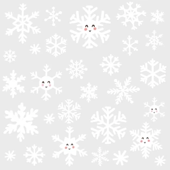 Naklejki na okno szybę Boże Narodzenie Śnieżynki