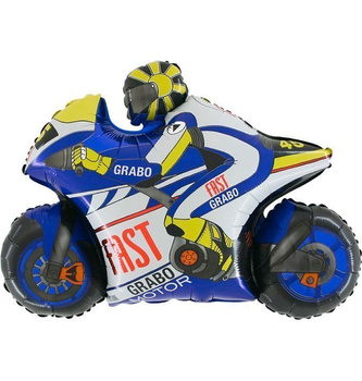 Balon Grabo 30'' Moto GP niebieski
