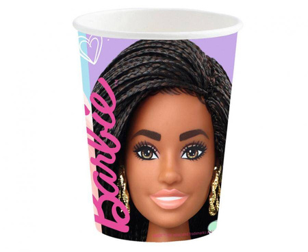 Kubeczki papierowe Barbie Sweet Life 250 ml, 8 szt.