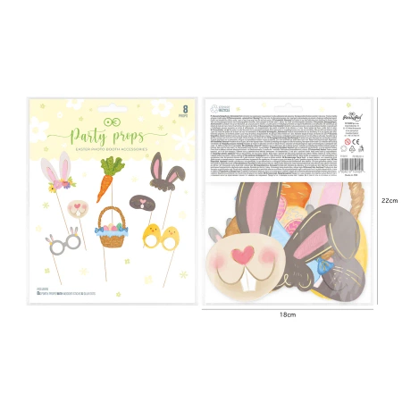 Rekwizyty do zdjęć Wielkanoc 8 szt.