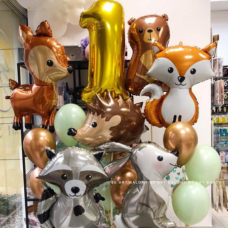 Balon foliowy 36''/91 cm Woodland Królik (Bunny)