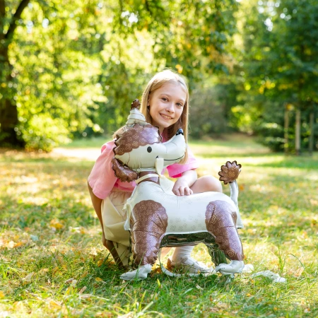 Balon foliowy stojący, Pies Pudelek z czapeczką, 58x84 cm