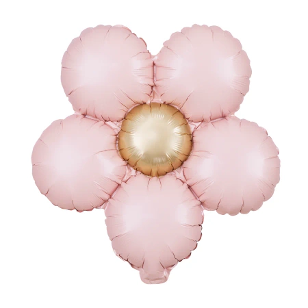 Balon foliowy Kwiat różowy matowy 45cm 3szt.
