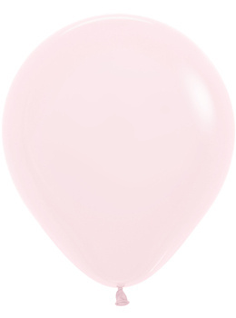 Balony Pastel Matte Pink 18", 25 szt