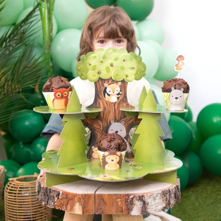 Patera na ciastka Leśni przyjaciele 40x32cm DIY