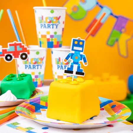 Toppery na tort Klocki 5szt.