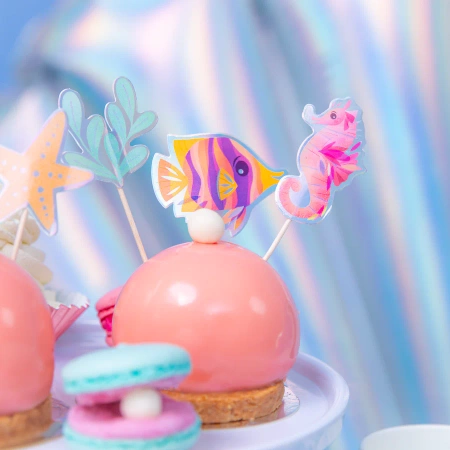 Pikery na tort Ocean 6szt.