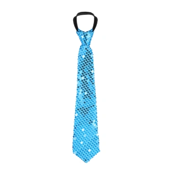 Krawat cekinowy, niebieski