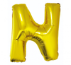 Balon foliowy "Litera N", złota, 89 cm