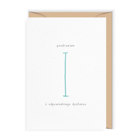 Kartka z pozdrowieniami z dystansu