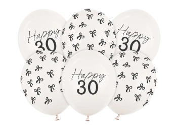 Balony 30 cm, 30, Pastel Off-white (6szt)