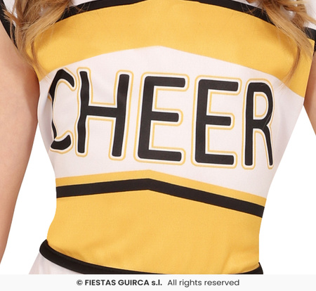 Strój dla dzieci żółta cheerleaderka US , rozm. 119 cm