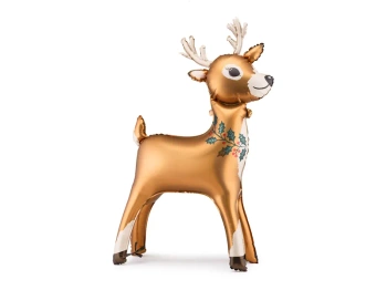 Stojący balon foliowy Renifer, 65 x 105 cm