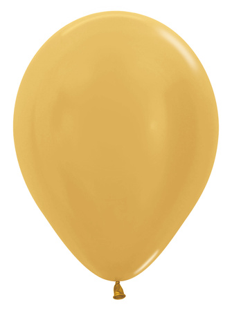 Balony Metallic Gold 12", 50 szt