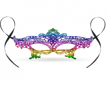 Maseczka ażurowa "Tęczowa"