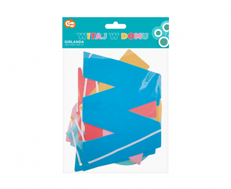 Girlanda papierowa Witaj w domu, 210 cm