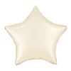 Balon foliowy Gwiazda matowy kremowy 18", 45cm